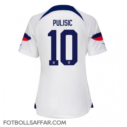 Förenta staterna Christian Pulisic #10 Hemmatröja Dam VM 2022 Kortärmad